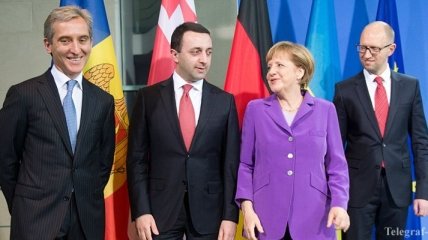 Премьеры Украины, Молдовы и Грузии провели переговоры с Меркель