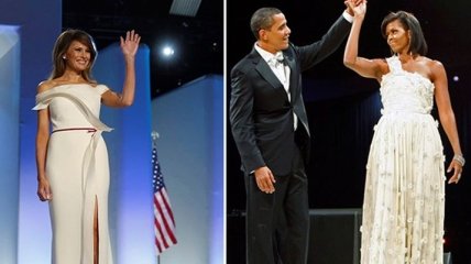 Платье первой леди: наряды жен президентов США на инаугурации мужей (Фото)