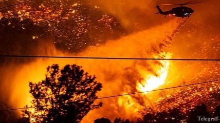 Калифорния в огне: в заповеднике бушует крупный пожар