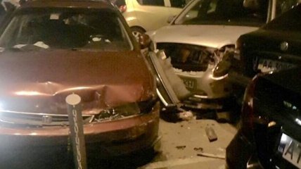 Масштабное ДТП в Киеве: пьяный водитель протаранил 7 машин