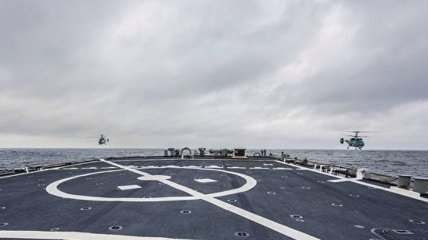 Военный вертолет Италии упал в Средиземное море