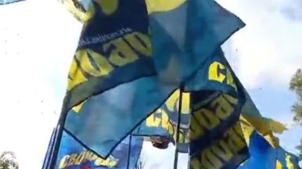 В Киеве проходит марш славы Героев