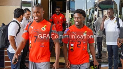 Футболисты сборной Ганы на тренировке