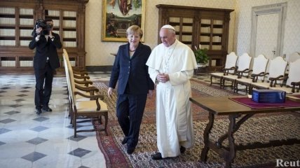 Ангела Меркель встретилась с Папой Римским Франциском в Ватикане
