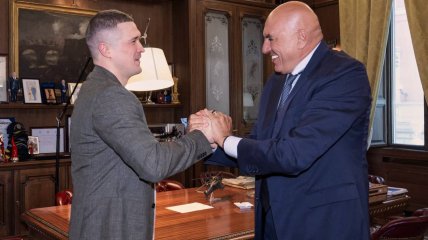 Михаил Федоров с министром обороны Италии Гвидо Крозетто