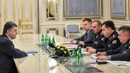Встреча Порошенко с главами силовых ведомств (Видео)