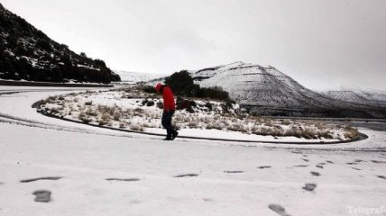 В Южной Африке впервые за полвека снег выпал на всей территории