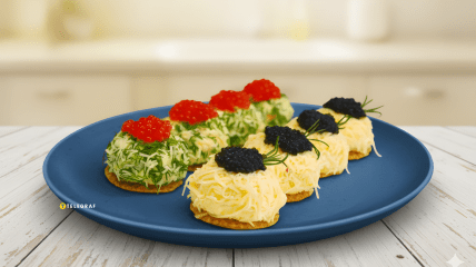 Закуска из крабовых палочек и сыра