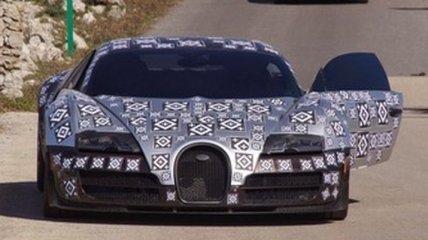 Преемник Bugatti Veyron замечен на тестах