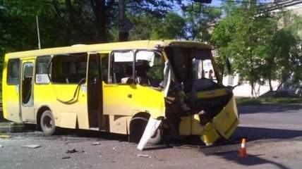 В Марупольской области столкнулись два автобуса
