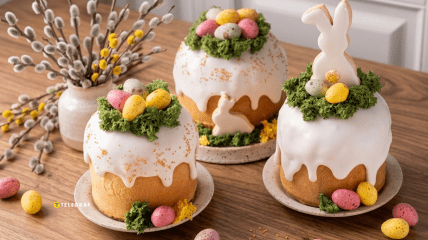 Їстівний мох для декору перетворить паску на шедевр