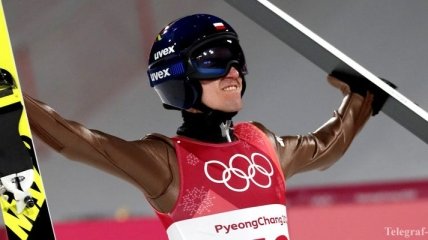 Поляк Стох выиграл Олимпиаду в прыжках с 120-метрового трамплина