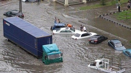 Одессу затопил сильный ливень