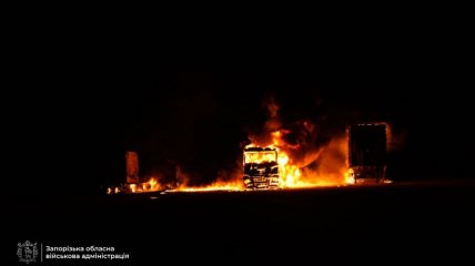 Пожар в Запорожье