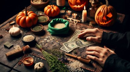 Грошовий ритуал на Геловін