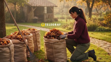 Опале листя можна використовувати для мульчування