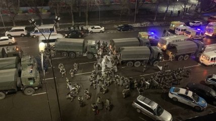 Ніч протестів в Алмати