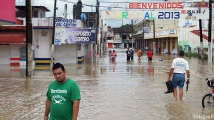 Ураган "Ингрид" и шторм "Мануэль" обрушились на Мексику
