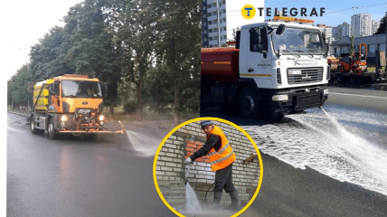 Коммунальщики поливают дороги с конкретной целью