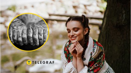 Дівчина з українською хусткою