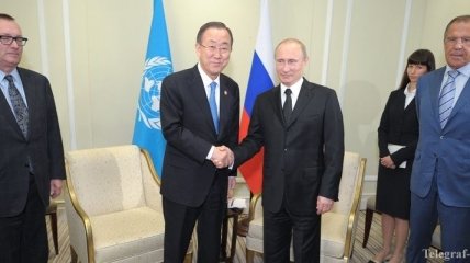 Пан Ги Мун предложил Путину обсудить ситуацию в Украине