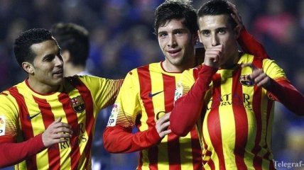 Игроки "Барселоны" довольны победой над "Бетисом" 
