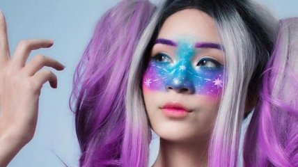 Макияж 2017: новый модный тренд - космический макияж (Фото)