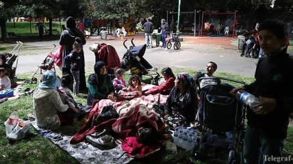 Афтершоки после землетрясения в Стамбуле: часть граждан ночевали в парке (Фото)