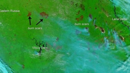 NASA нашло на востоке России "ожоговые шрамы"