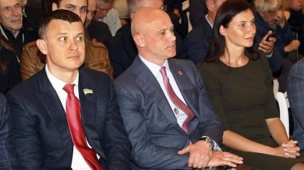 Андрій Кисловський поруч із мером Одеси Геннадієм Трухановим