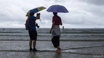 В Китае бушует мощный тайфун "Румбия"