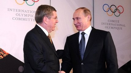Томас Бах и Владимир Путин