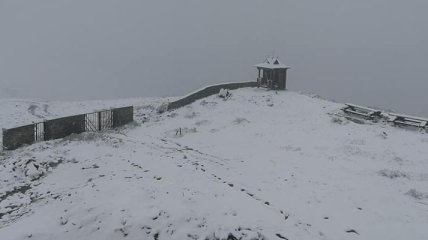 В Карпатах зафиксировали первый снег