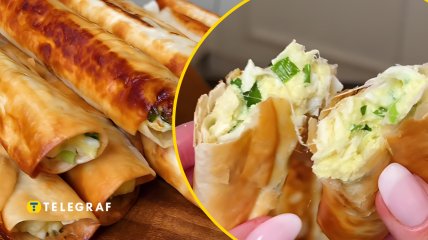 Хрустящие трубочки из лаваша