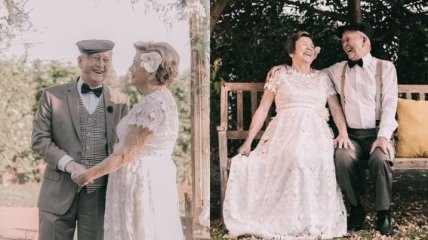 У пары не было снимков со свадьбы и они устроили фотосессию 60 лет спустя (Фото)