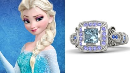 Обручальные кольца для принцесс Диснея (ФОТО)