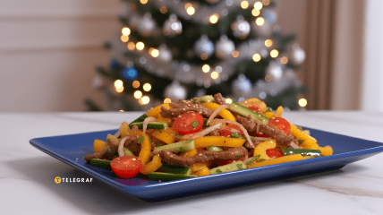 Теплий салат без майонезу на Новий рік (відео)