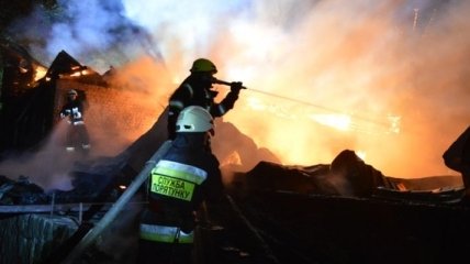 В Днепре масштабный пожар: горел ресторанный комплекс