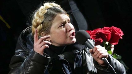 Юлія Тимошенко на Майдані в лютому 2014 року