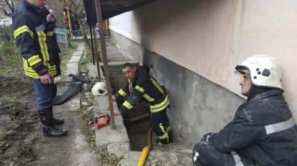 Работа украинских спасателей