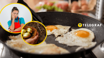 Сумна жінка та яйця