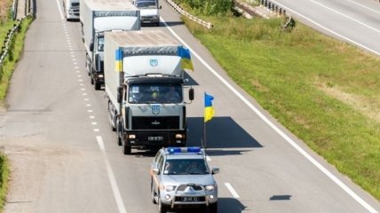 МККК сопровождает гуманитарный груз, который отправился в Луганск