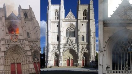 У Франції горів собор Святих Петра й Павла (Відео)