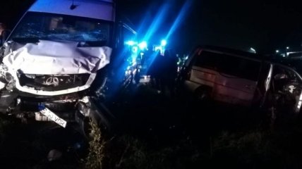 Два микроавтобуса столкнулись в Румынии: 8 человек пострадали 