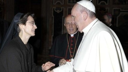 Папа Франциск особисто привітав сестру Рафаеллу Петріні