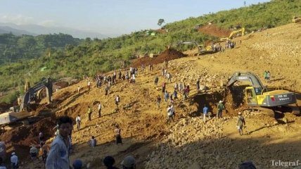Оползень накрыл шахту в Мьянме: 5 погибших, десятки пропали без вести