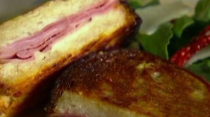 Бутерброды с ветчиной и манчего