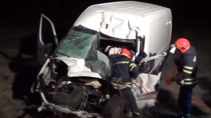 Смертельное ДТП в Черкасской области: вспыхнули два автомобиля (Видео)