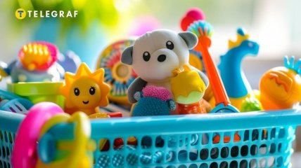 Дитячі іграшки потрібно регулярно прати (зображення створено за допомогою ШІ)
