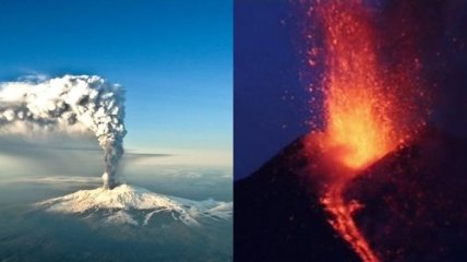Самый активный вулкан Европы "Этна" извергается с новой силой (видео)